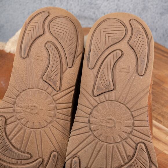 UGG Boots Womens 9 Becket Snow Brown Leather Waterproof Buckled Comfort 1005380 - Picture 8 of 8